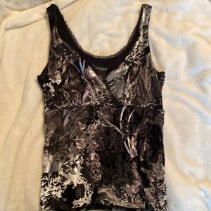 White House Black Market Medium Top Velvet